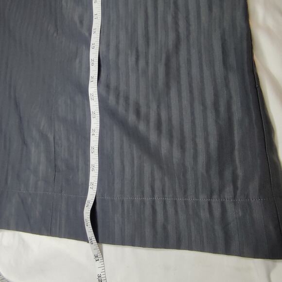 Ewanika Toronto Canada Gray Striped Lagenlook A-Line Midi Skirt Small Minimalist - Picture 11 of 11